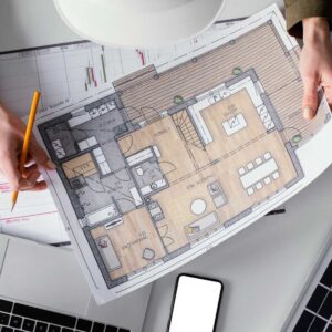 Diseño arquitectónico que combina funcionalidad y estética en un espacio moderno