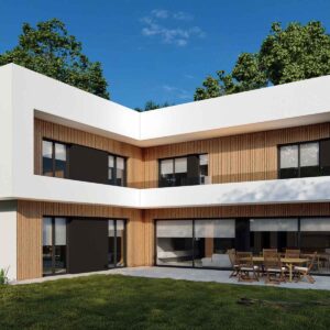 Propiedad moderna con un diseño arquitectónico único y atractivo